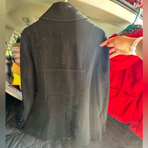 Black Peacoat - Winter Jacket - Picture 3 of 4